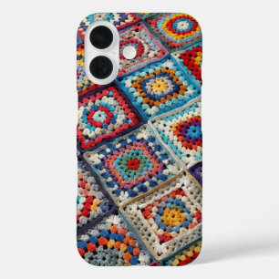 Granny Square Crocheted Quilt iPhone 16 Hülle
