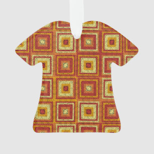 Granny Square Pattern Ornament