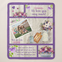 Granny We Liebe You Foto Floral | Holztext