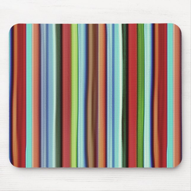 Grannys farbenfrohe Streifen, weich und rau Mousepad (Vorne)