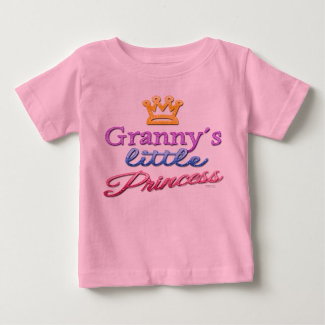 Grannys kleiner Prinzessin-Baby-Kleinkind-T - Shir Baby T-shirt (Vorderseite)