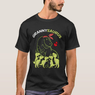 Grannysaurus Granny 5 Kinder Dinosaurier Muttertag T-Shirt