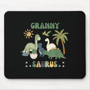 Grannysaurus T Rex Dinosaur Granny Saurus Familie Mousepad