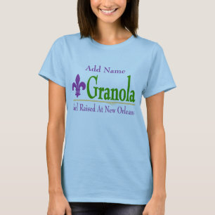 Granola: Mädchen auf dem New Orleans-T - Shirt auf