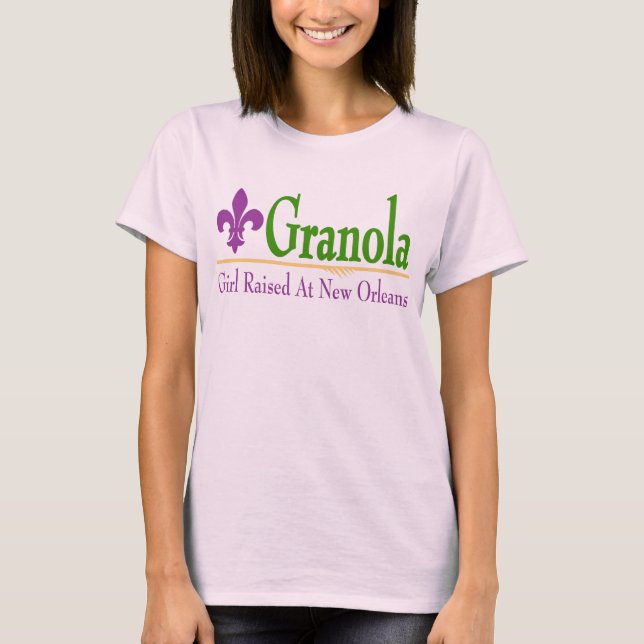 Granola : Une Fille Élevée Au T-shirt De La Nouvel (Devant)