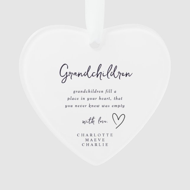 Granparents Grandma Grandad Keepsake Ornament (devant)