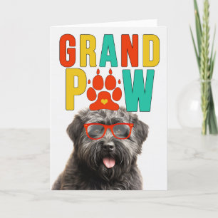GranPAW Bouvier Dog Funny Großeltern Day Feiertagskarte