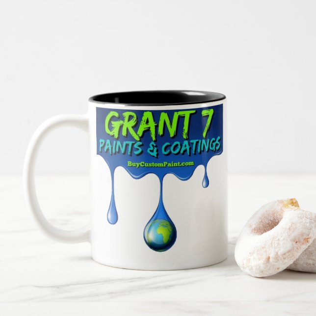 Grant 7 Logo DOUBLE LOGO Kaffee Tasse (Mit Donut)