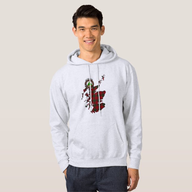 Grant Clan Badge Sweat - shirt à capuche adulte (Devant entier)
