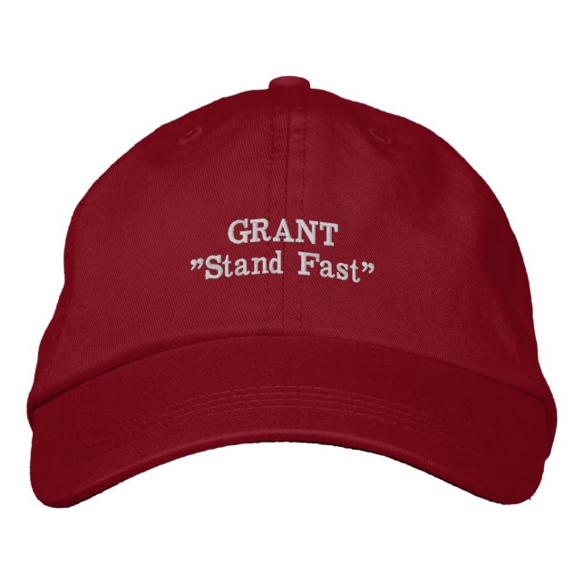 Grant Clan Motto bestickter Hut (Vorderseite)