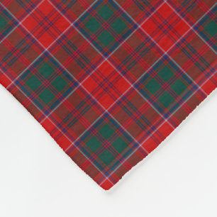 Grant-Clanroter, grüner und blauer Tartan Fleecedecke