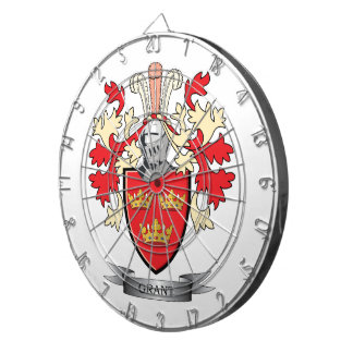 Grant-Familienwappen-Wappen Dartscheibe