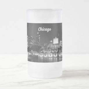 Grant Park Chicago Grayscale Mattierte Tasse
