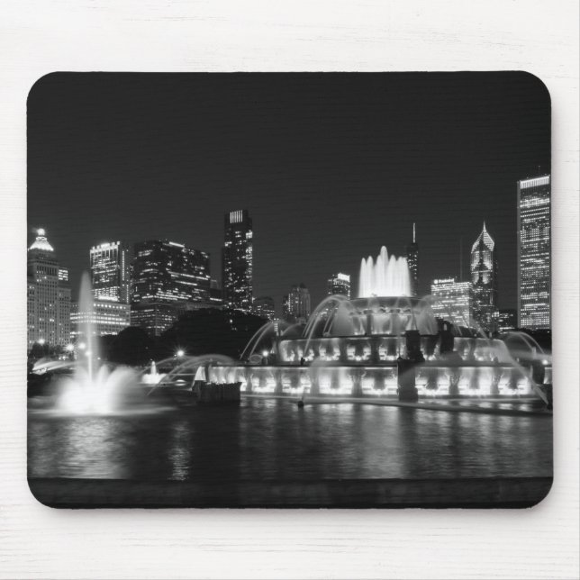 Grant Park Chicago Grayscale Mousepad (Vorne)