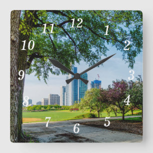 Grant Park Matin Walk Horloge murale