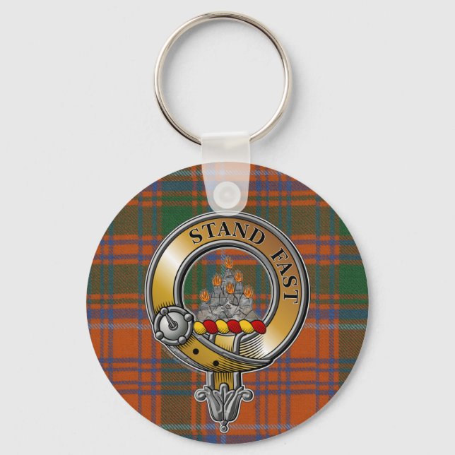 Grant Tartan & Abzeichen Schlüsselanhänger (Vorderseite)