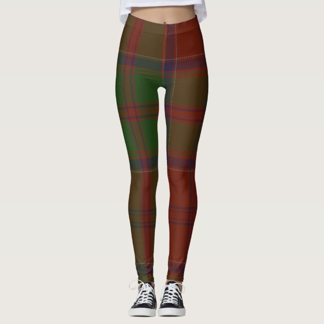 Grant Tartan Clan Kariert Leggings (Vorderseite)
