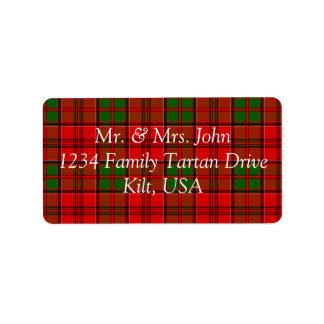 Grant Tartan Étiquette