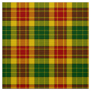 Grant-Tartan-Rot-Grün-Gelb-Karo-Stoff Stoff