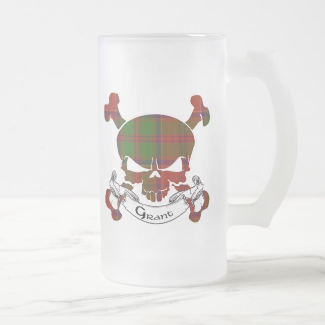 Grant Tartan Skull Mug (Droit)