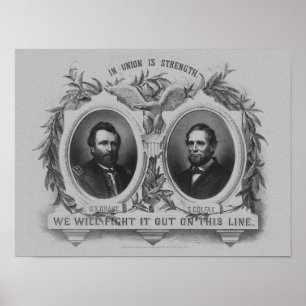 Grant und Colfax-Wahlplakat Poster