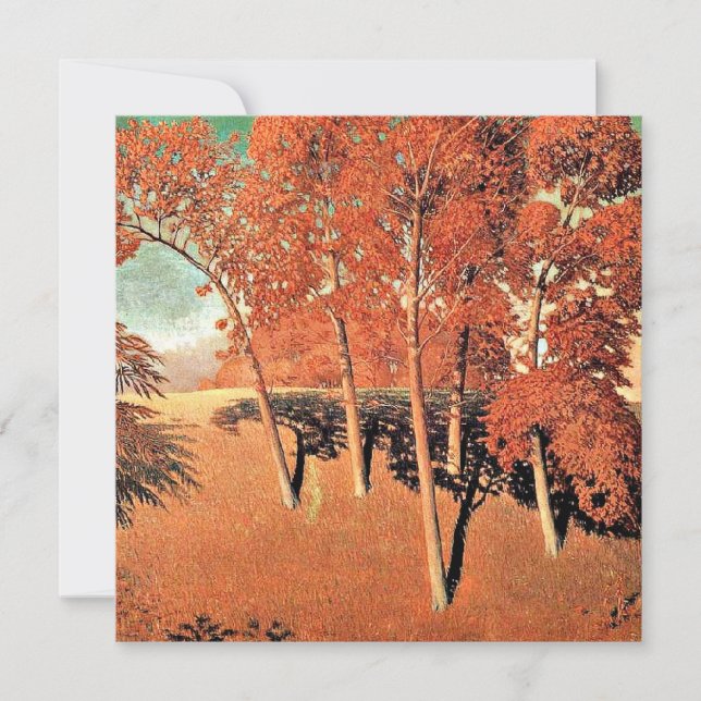 Grant Wood artwork, Spring's Oak Karte (Vorderseite)