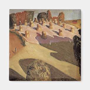 Grant Wood - Iowa Landschaft Magnet