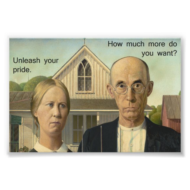 Grant Wood Pride Fotodruck (Vorne)