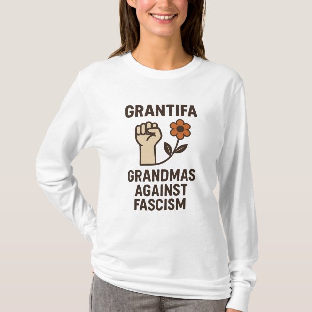 Grantifa – Omas gegen Faschismus T-Shirt (Vorderseite)