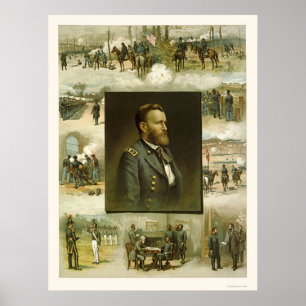 Grants Karriere-Szenen durch L. Prang & Company Poster