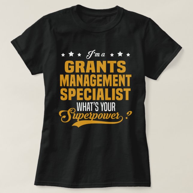 Grants Management Specialist T-Shirt (Design vorne)