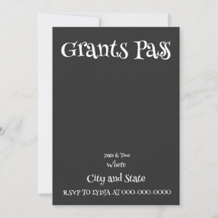 GRANTS PASS EINLADUNG
