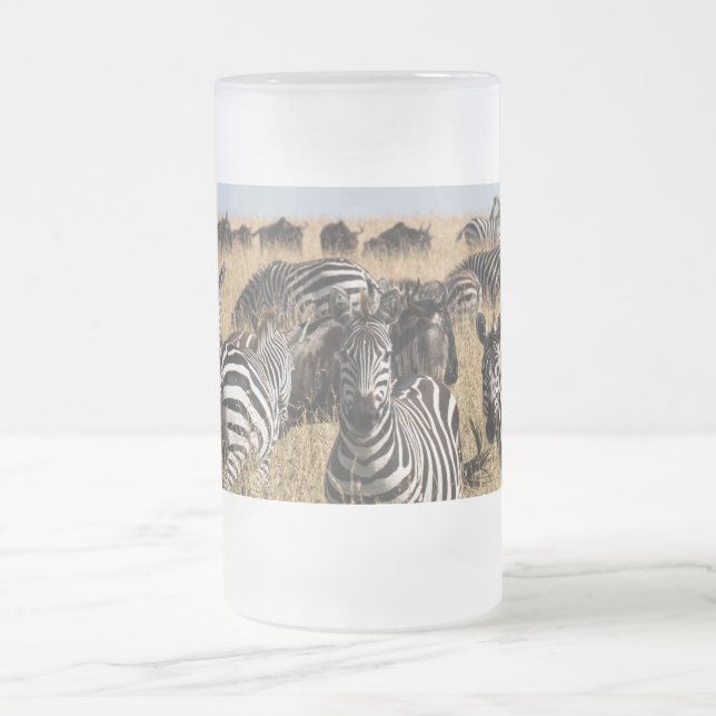 Grant's Zebra Mattglas Bierglas (Mittel)