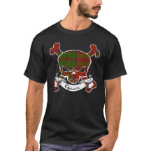 Granttartan-Schädel-Shirt