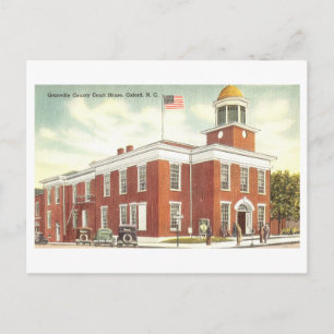 Granville County Gerichtsgebäude in Oxford, NC Postkarte