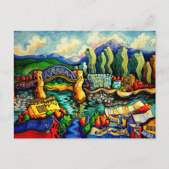 Granville Island Postkarte (Vorderseite)