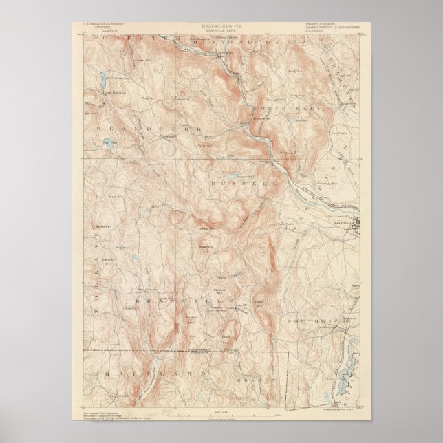 Granville, Massachusetts Poster (Vorne)