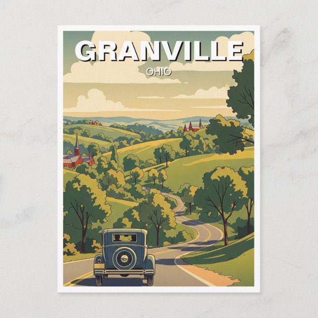 Granville Ohio Travel Postkarte (Vorderseite)