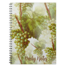Grape Fruit Pattern Notebook