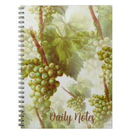 Grape Fruit Pattern Notebook Notizblock