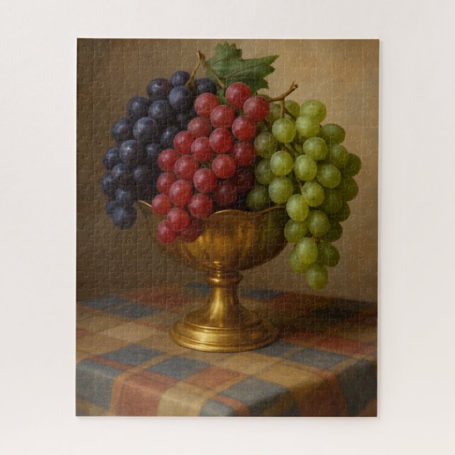 Grape Painting ,Still life Art  (Vertikal)