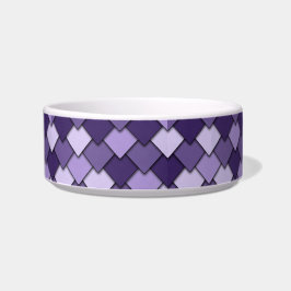 Grape Purple Square and Diamond Pattern Napf