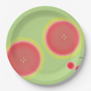 Grapefruit & Cherries Paper Tellers Frucht Teller