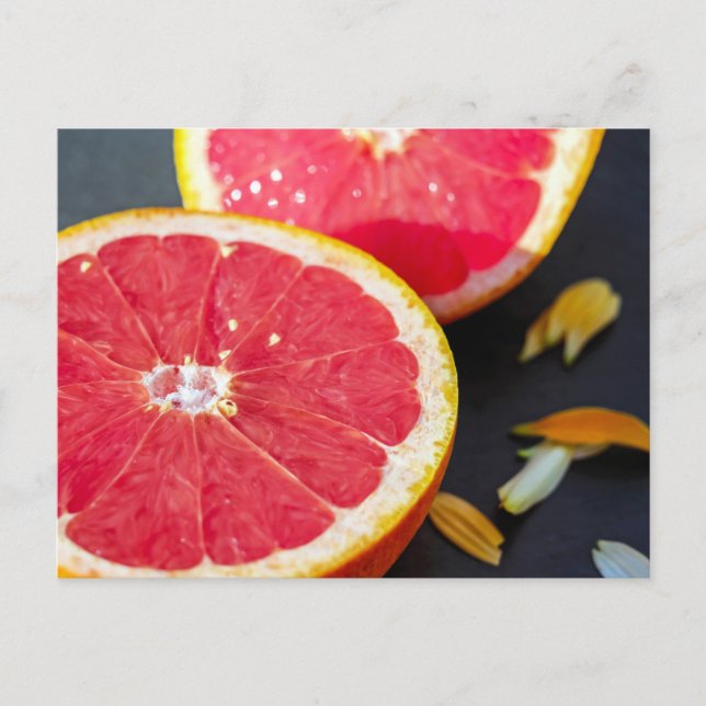 Grapefruit-Fotografie Postkarte (Vorderseite)