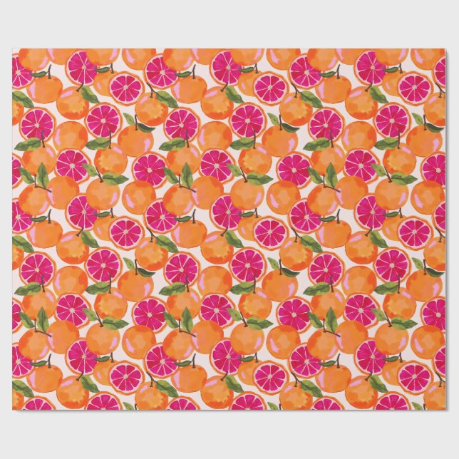Grapefruit Geschenkpapier (Flach)