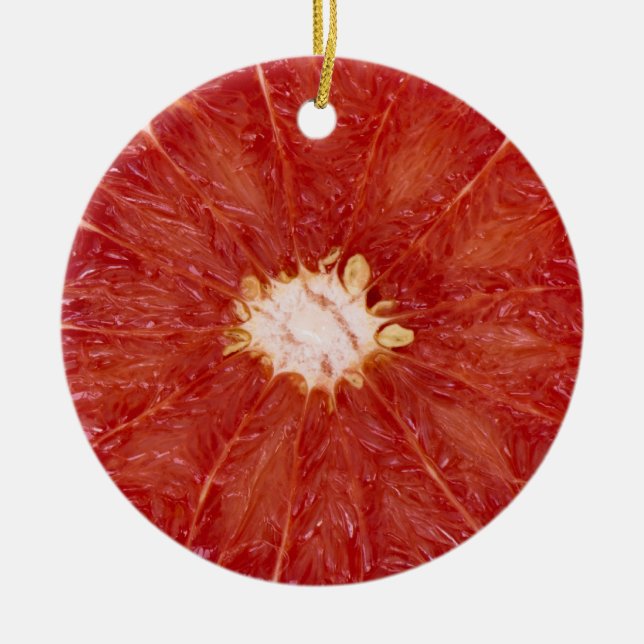 Grapefruit Keramikornament (Vorne)