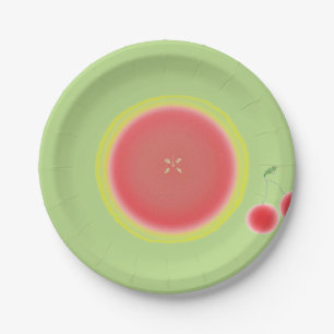Grapefruit & Kirschen Papierplatten Obstplatten Pappteller