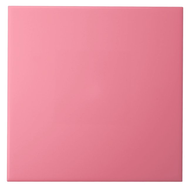 Grapefruit Pink Keramik Tile. Fliese (Vorderseite)