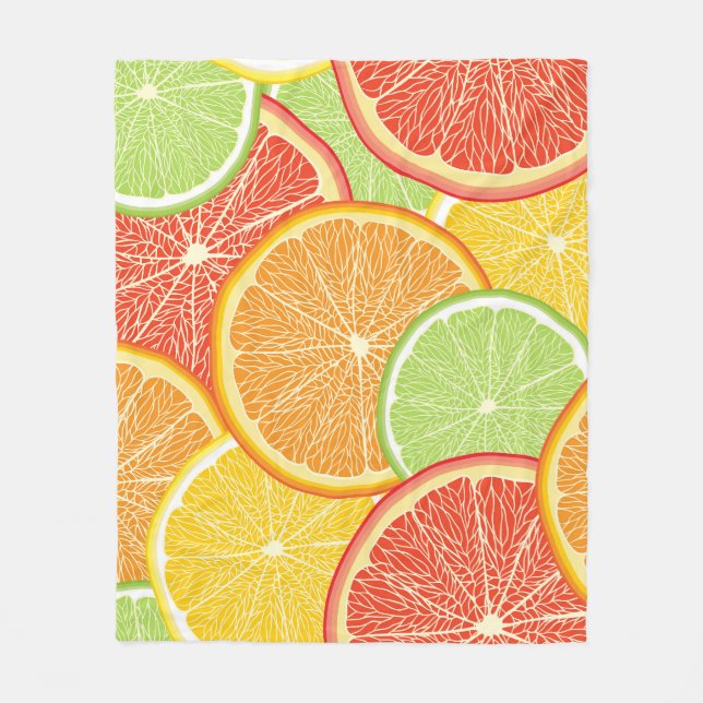 Grapefruit und orange abstrakter Hintergrund. Fleecedecke (Vorderseite)