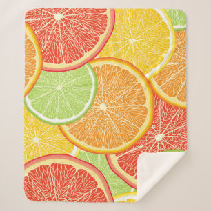Grapefruit und orange abstrakter Hintergrund. Sherpadecke